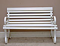 antique iron bench